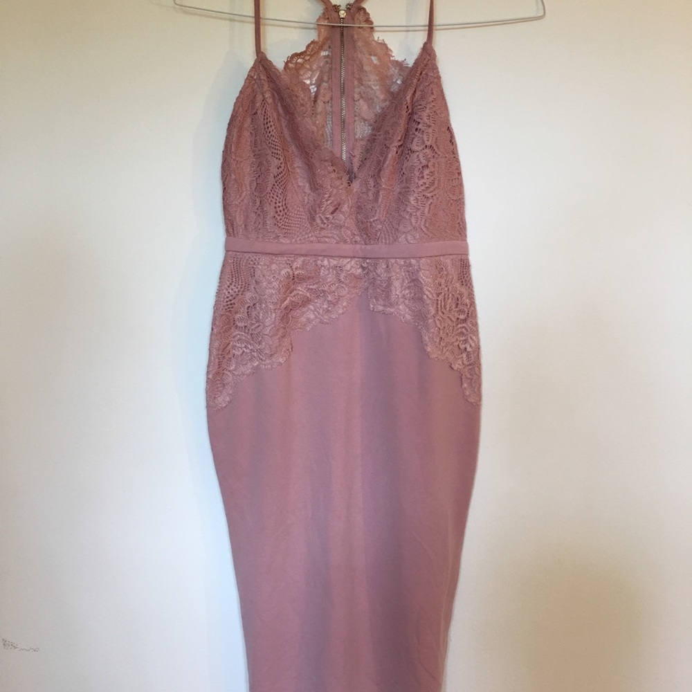 Midi mauve dress